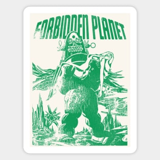 Forbidden Planet / Retro 50s Sci Fi Film Magnet